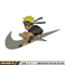 Naruto Kunai Nike Nike embroidery design, Naruto embroidery, Nike design, anime design, anime shirt, Digital download.jpg