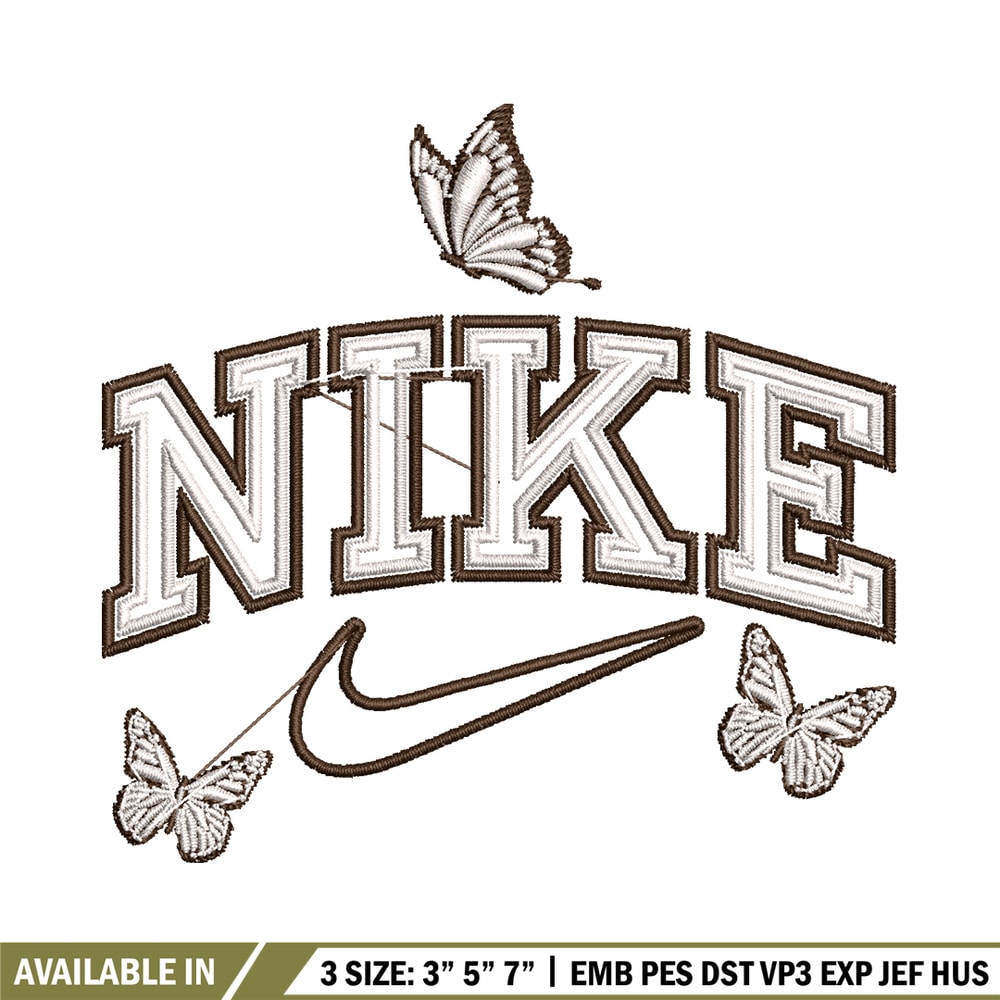 Nike butterfly embroidery design, logo embroidery, logo design, logo shirt, digital download.jpg