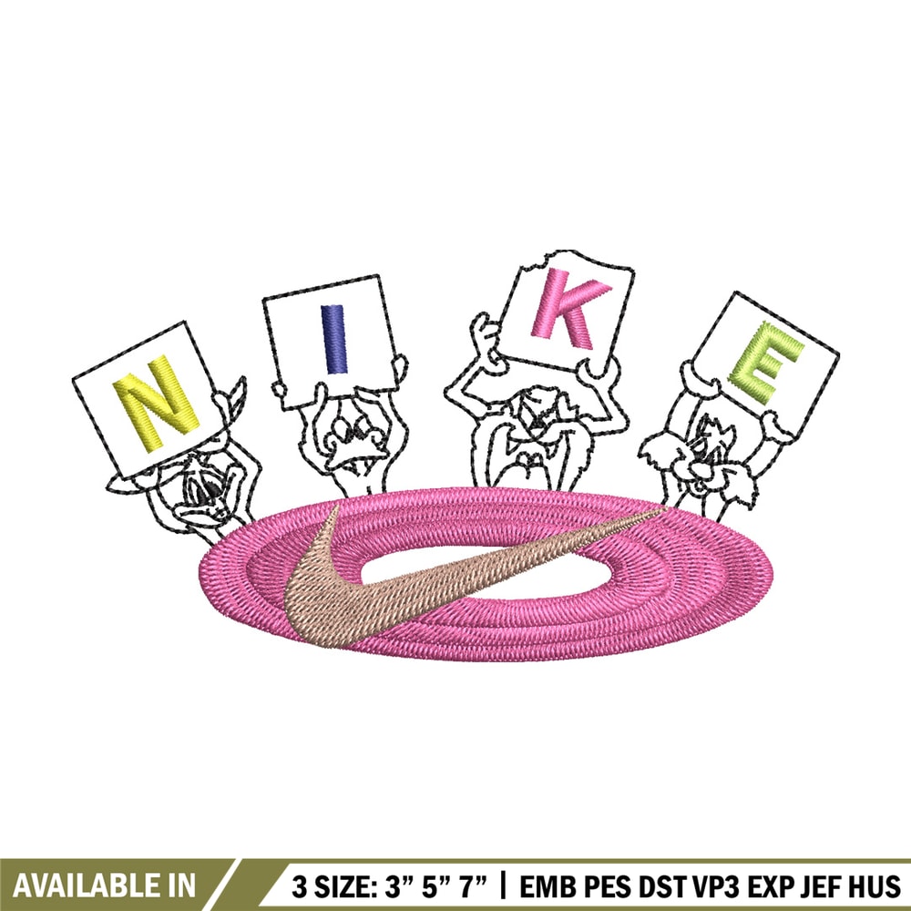 Nike cartoon embroidery design, Cartoon embroidery, Nike design, Embroidery shirt, Embroidery file, Digital download.jpg