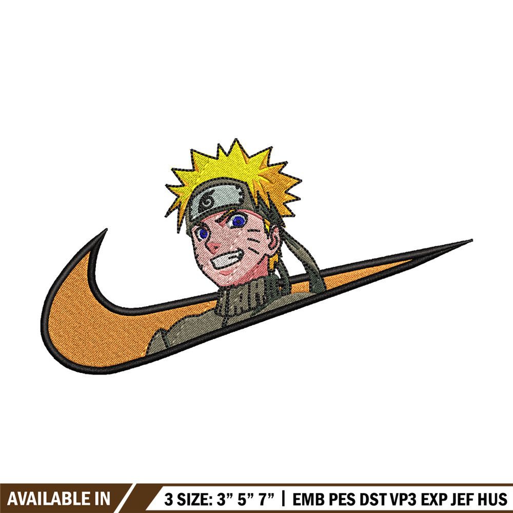Naruto smile Nike Nike embroidery design, Naruto embroidery, Nike design, anime design, anime shirt, Digital download.jpg