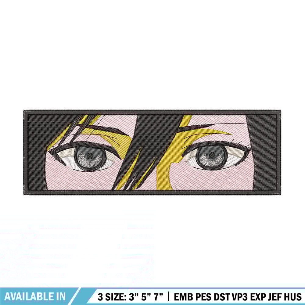 Mikasa black eyes embroidery design, Aot embroidery, Anime design, Embroidery shirt, Embroidery file, Digital download.jpg