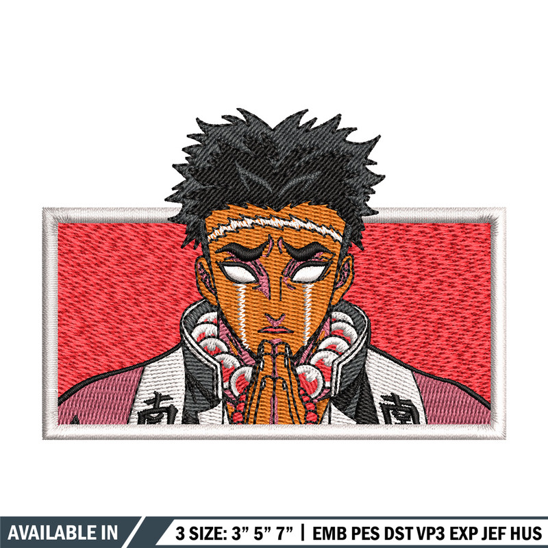 Stone hashira embroidery design, Gyomei embroidery, Anime design, Embroidery file, Embroidery shirt, Digital download.jpg