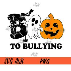 boo to bullying png, orange anti bullying unity day halloween png