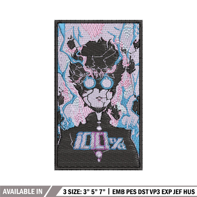 Mob poster embroidery design, Mob psycho embroidery, Anime design, Embroidery shirt, Embroidery file, Digital download.jpg