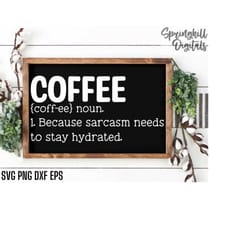 funny coffee definition | cafe sign svgs | wooden coffee sign cut files | kitchen wall decal | coffeehouse design | coff