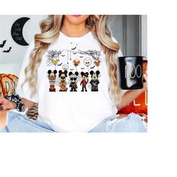 disney horror friends shirt - unforgettable girls trip tee, disney halloween 'dress to thrill' - perfect family bonding