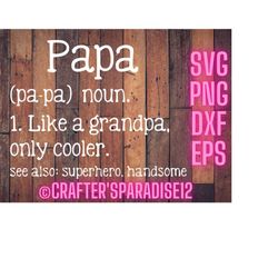 papa quote | definition svg | funny saying svg | definition cut file | funny sign svg | wood sign svg | funny signs | ho