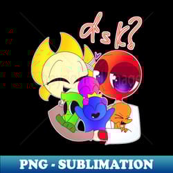 rainbow friends - aesthetic sublimation digital file - perfect for creative projects