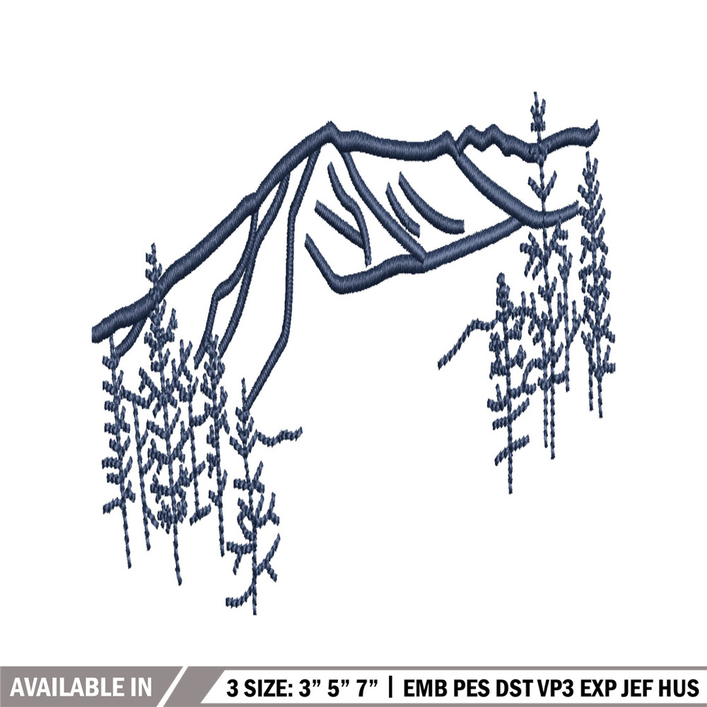 Mountain embroidery design, Mountain embroidery, Mountain design, embroidery file, logo shirt, Digital download..jpg