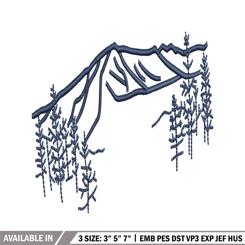Mountain embroidery design, Mountain embroidery, Mountain design, embroidery file, logo shirt, Digital download..jpg