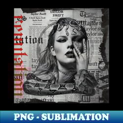 taylor swift black metal art - aesthetic sublimation digital file - unleash your creativity