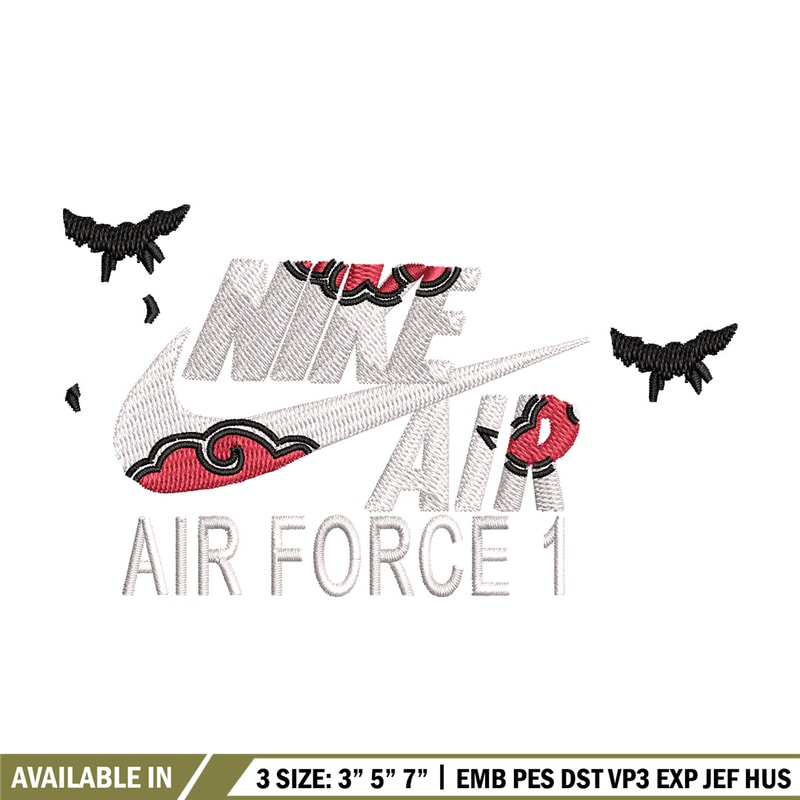 Nike itachi embroidery design, Naruto embroidery, Nike design,Embroidery file,Embroidery shirt,Digital download.jpg