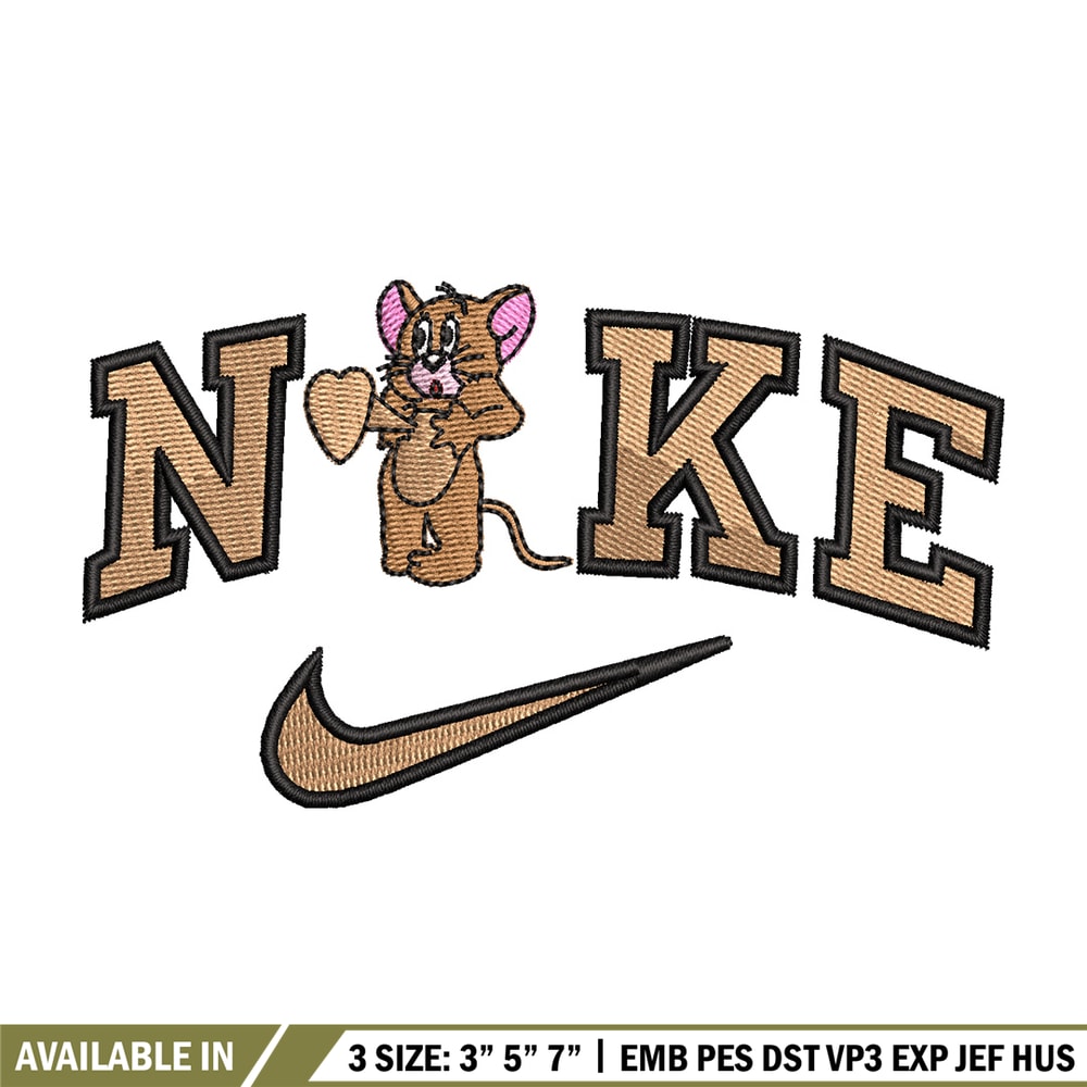 Nike jerry embroidery design, Jerry embroidery, Nike design, Embroidery shirt, Embroidery file, Digital download.jpg