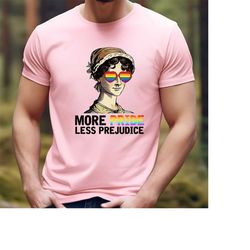 more pride less prejudice, lgbtq shirt, groovy pride shirt, proud ally shirt, pride month shirt, support lgbt people shi