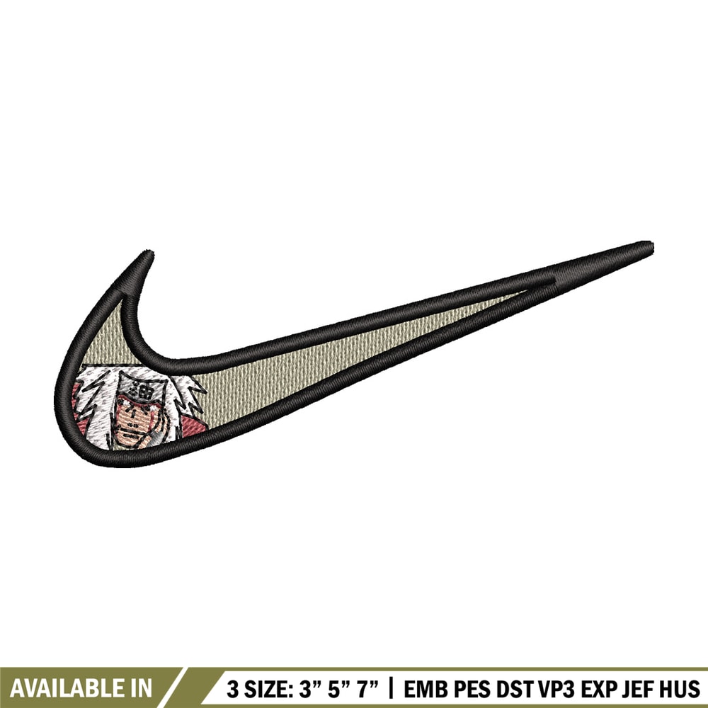 Nike jiraiya embroidery design, Naruto embroidery, Emb design, Embroidery shirt, Embroidery file, Digital download.jpg