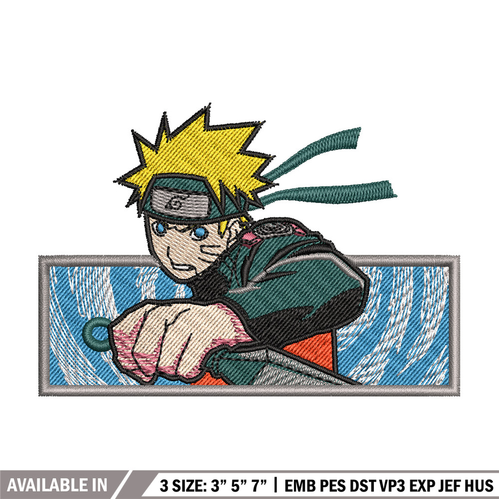 Naruto kunai embroidery design, Naruto embroidery, Anime design, Embroidery shirt, Embroidery file, Digital download.jpg