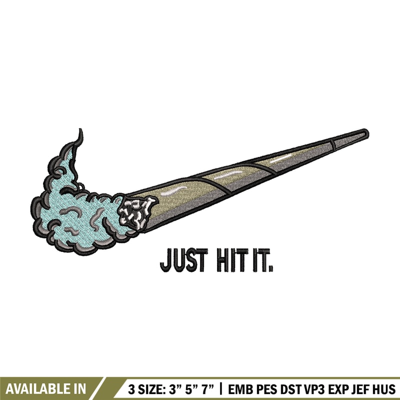 Nike Just Hit It embroidery design, Nike embroidery, Nike design, logo shirt, Embroidery shirt, Instant download..jpg