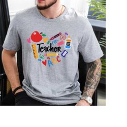 inspirational teacher shirts, teach love inspire shirt, back to school shirt, first grade teacher shirts, teacher apprec