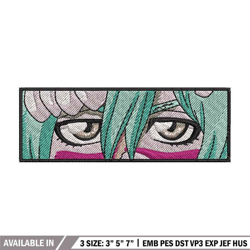 Nel tu eyes embroidery design, Bleach embroidery, Anime design, Embroidery shirt, Embroidery file, Digital download.jpg