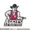 New Mexico State Aggies embroidery, New Mexico State Aggies embroidery, logo Sport, Sport embroidery, NCAA embroidery..jpg