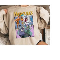 unisex vintage hercules t-shirt: megara & hades design, perfect disneyland family trip gift, ideal magic kingdom vacatio