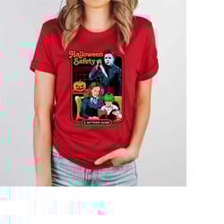 halloween safety shirt, horror movie shirt, movie night tee, a sitters guide shirt, michael myers shirt, serial killer s