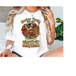 disney muppets' doctor teeth & electric mayhem poster shirt, perfect unisex adult/kid tee for disneyland family trip or