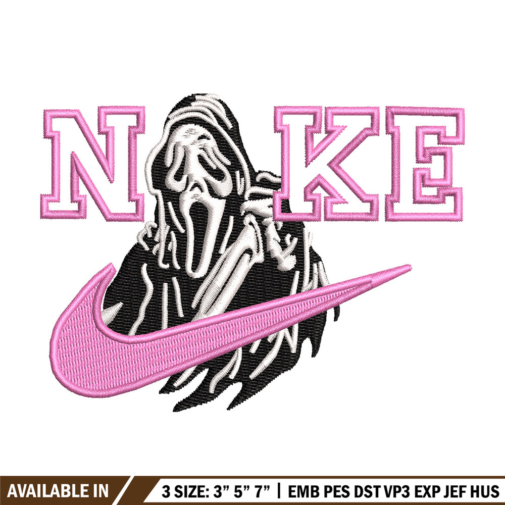 Nike ghost  embroidery design, Horror embroidery, Nike design, Embroidery shirt, Embroidery file, Digital download.jpg