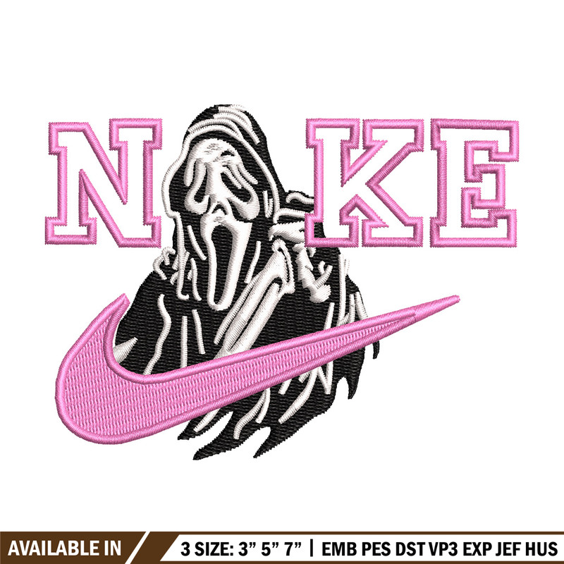 Nike ghost  embroidery design, Horror embroidery, Nike design, Embroidery shirt, Embroidery file, Digital download.jpg