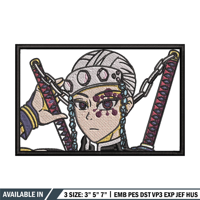 Tengen frame embroidery design, Tengen embroidery, Anime design, Embroidery shirt, Embroidery file, Digital download.jpg