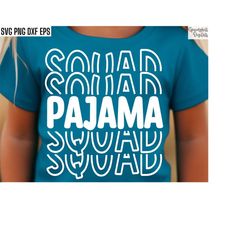 pajama squad svg | pj party shirt cut files | school pajama party | pajama top quotes | elementary tshirt | popcorn part