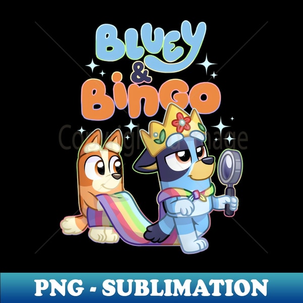 Catching Blueys Bluey - Sublimation-Ready PNG File - Bold & Eye-catching - Inspire Uplift