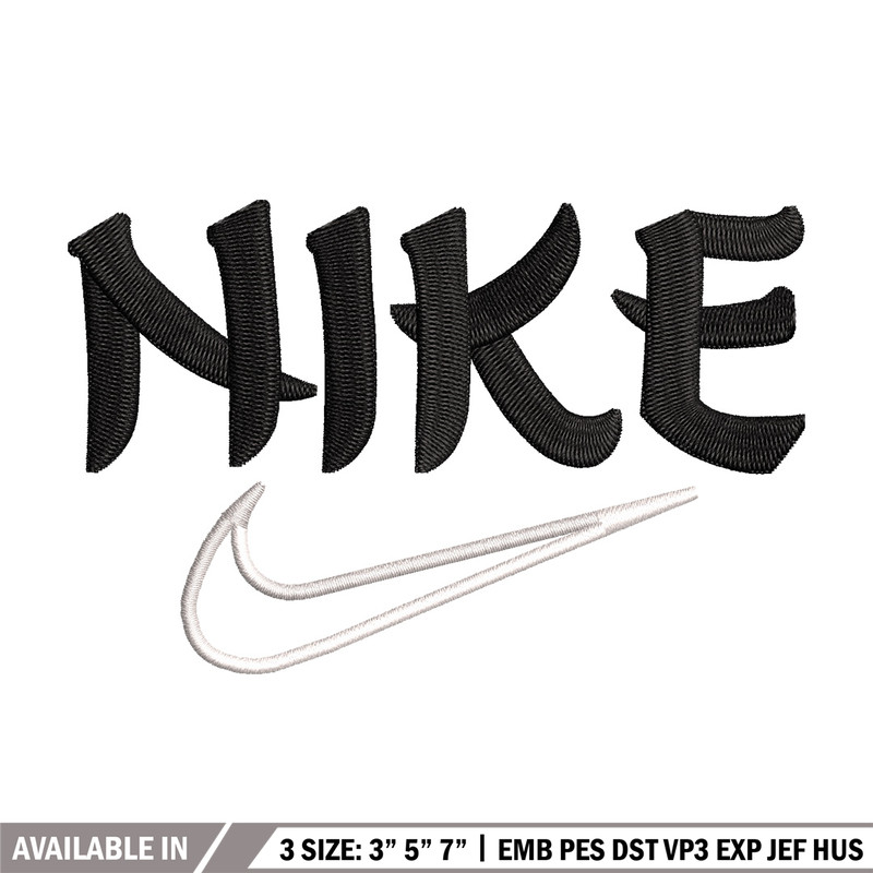 Nike black embroidery design, Nike embroidery, Nike design, Embroidery shirt, Embroidery file,Digital download.jpg