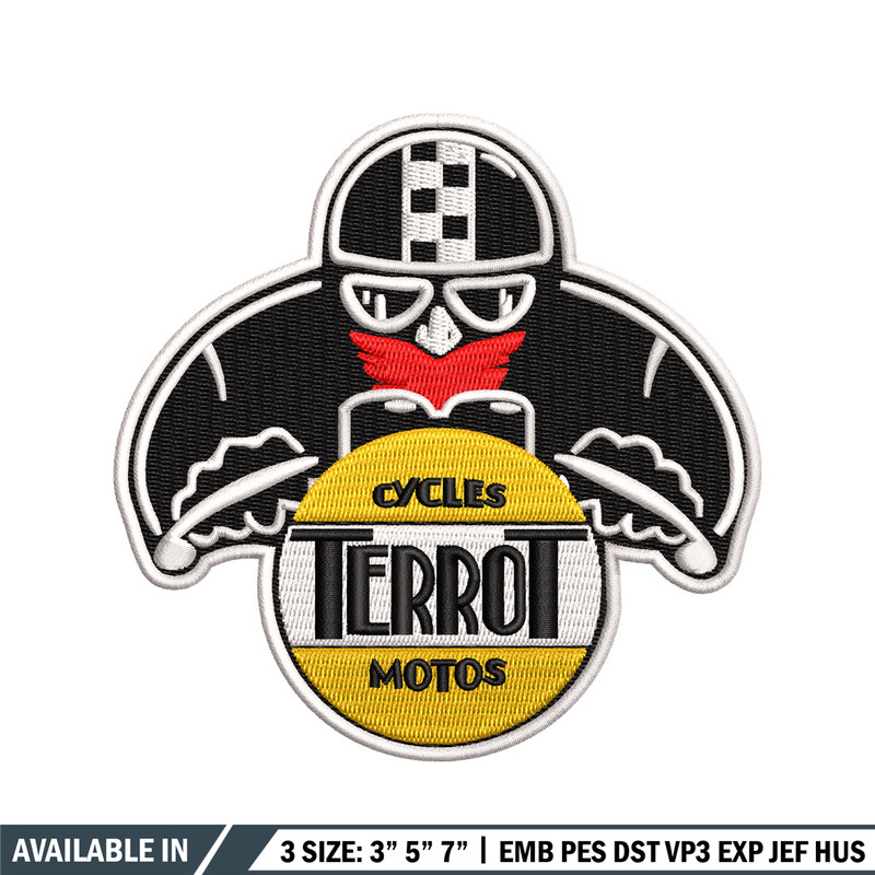 Terrot logo embroidery design, Terrot logo embroidery, logo design, embroidery file, logo shirt, Digital download..jpg