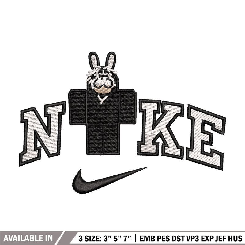 Nike bunny lego embroidery design, Bunny embroidery, Nike design, Embroidery shirt, Embroidery file, Digital download.jpg