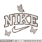 Nike butterfly embroidery design, logo embroidery, logo design, logo shirt, digital download.jpg