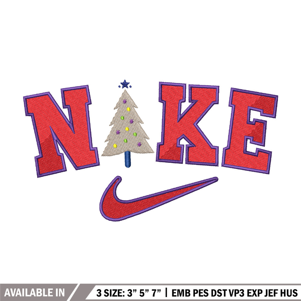 Nike christmas embroidery design, Logo embroidery, Nike design, Embroidery file, logo shirt, Instant download.jpg