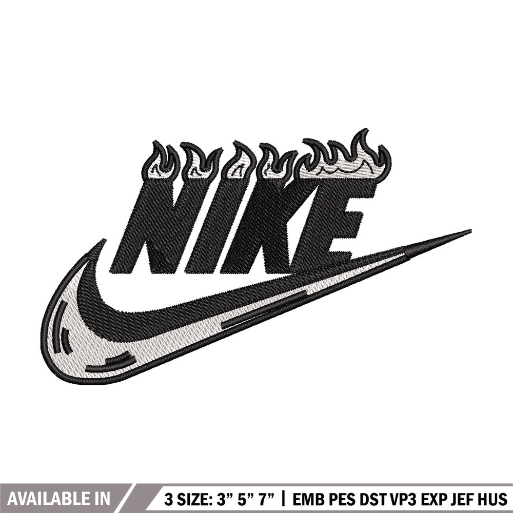 Nike flame embroidery design, Flame embroidery, Nike design, Embroidery shirt, Embroidery file, Digital download.jpg