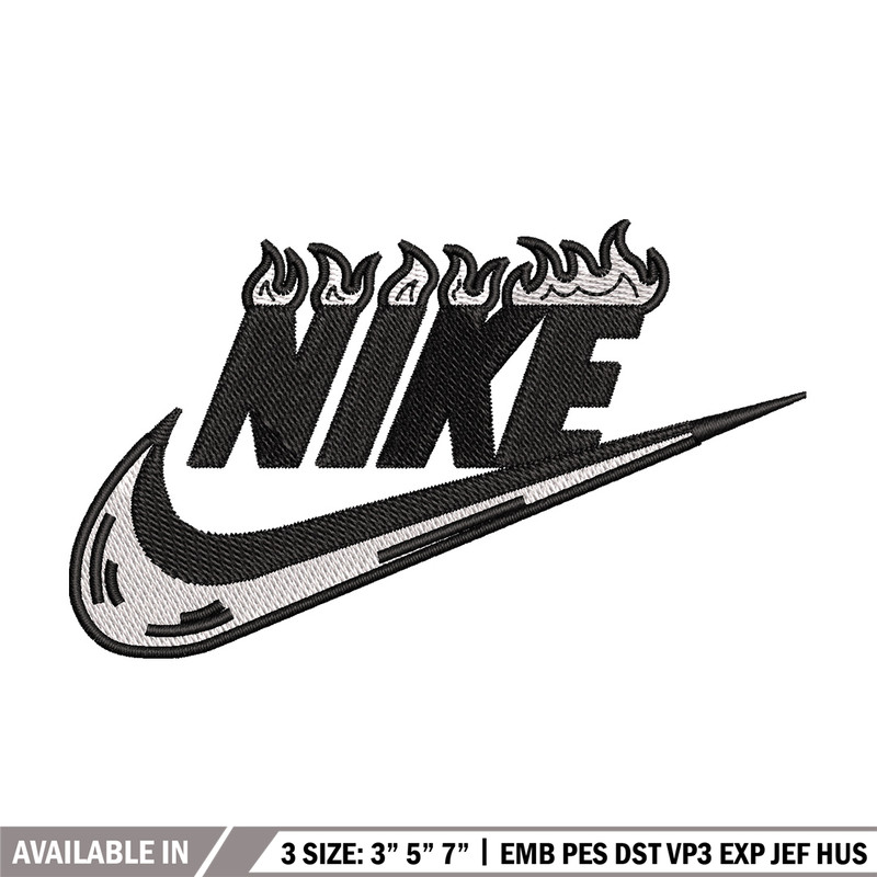 Nike flame embroidery design, Flame embroidery, Nike design, Embroidery shirt, Embroidery file, Digital download.jpg