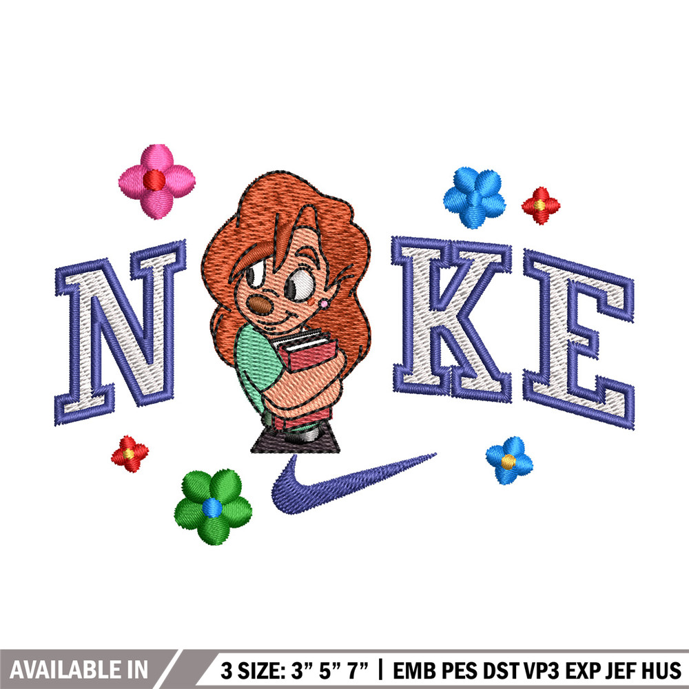 Nike flower girl embroidery design, Nike embroidery, Nike design, Embroidery shirt, Embroidery file,Digital download.jpg