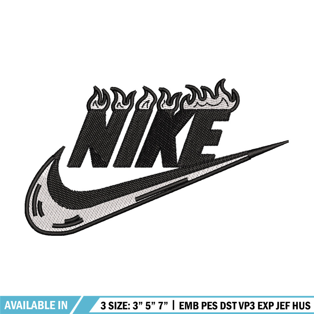 Nike flame embroidery design, Flame embroidery, Nike design, Embroidery shirt, Embroidery file, Digital download.jpg