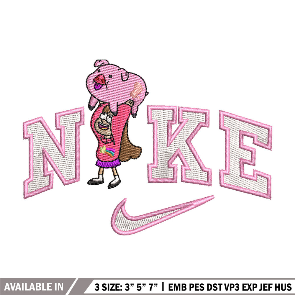 Nike girl pig embroidery design, Nike embroidery, Nike design, Embroidery shirt, Embroidery file,Digital download.jpg