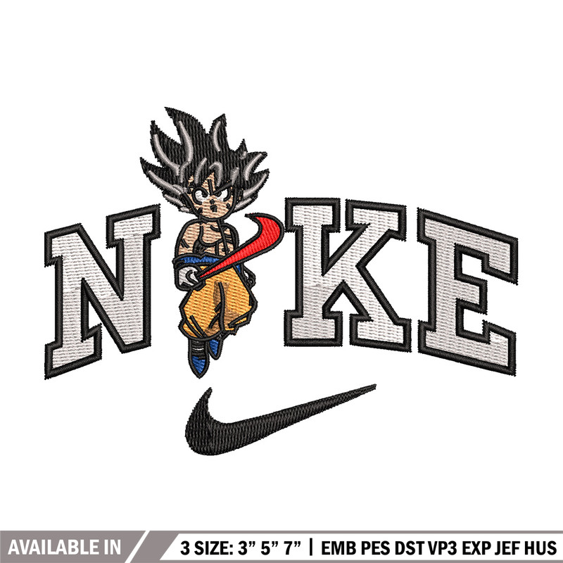 Nike goku embroidery design, Dragonball embroidery, Nike design, Embroidery shirt, Embroidery file, Digital download.jpg