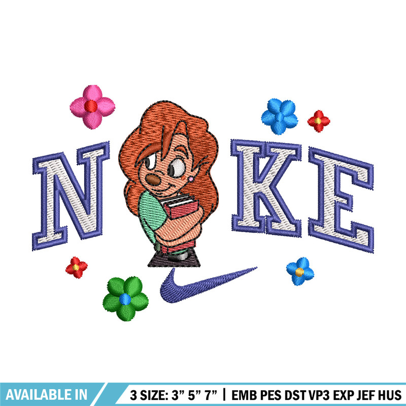 Nike flower girl embroidery design, Nike embroidery, Nike design, Embroidery shirt, Embroidery file,Digital download.jpg