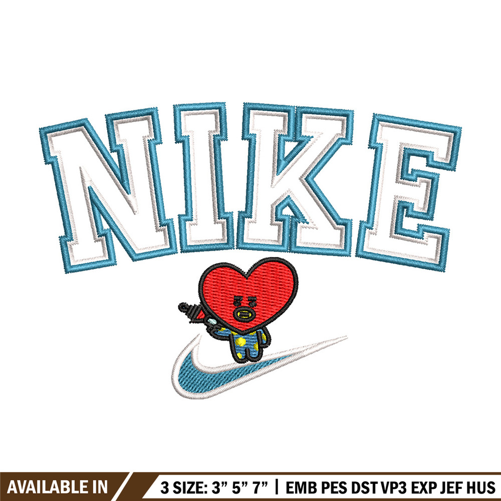 Nike red heart embroidery design, Nike embroidery, Nike design, Embroidery shirt, Embroidery file,Digital download.jpg