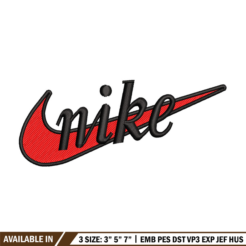 Nike red logo embroidery design, Nike embroidery, Nike design, Embroidery file,Embroidery shirt, Digital download.jpg