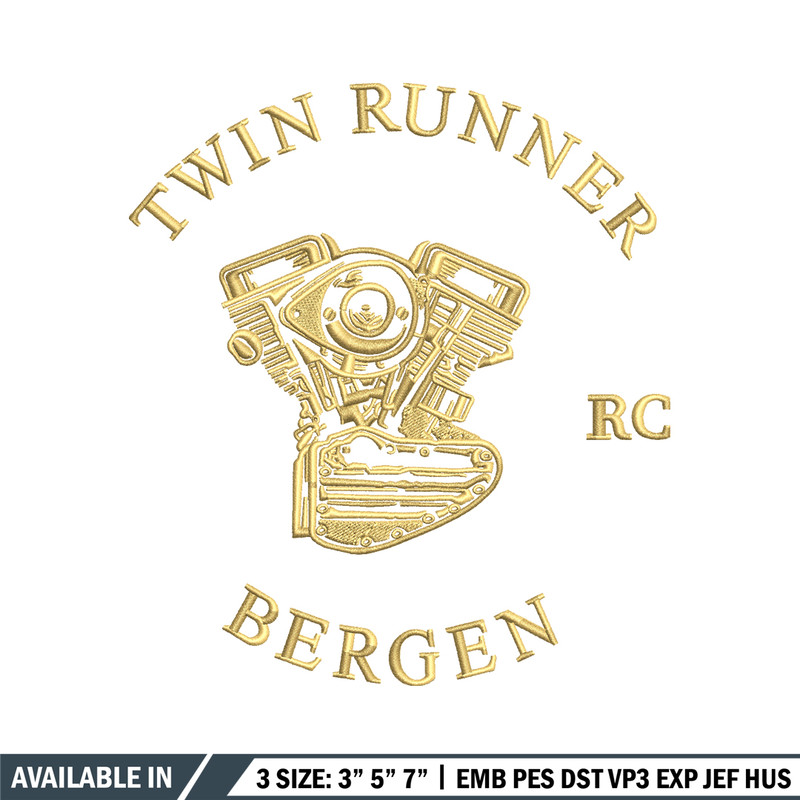 Twin runner logo embroidery design, Twin runner logo embroidery, Embroidery shirt, logo design, Instant download.jpg