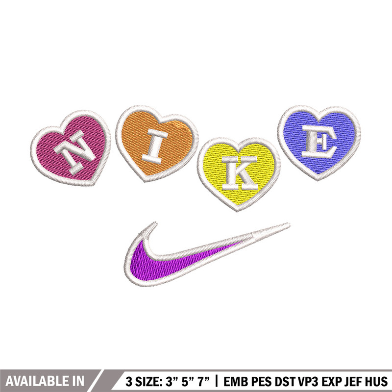 Nike heart embroidery design, Logo embroidery, Nike design, Embroidery shirt, Embroidery file, Digital download.jpg