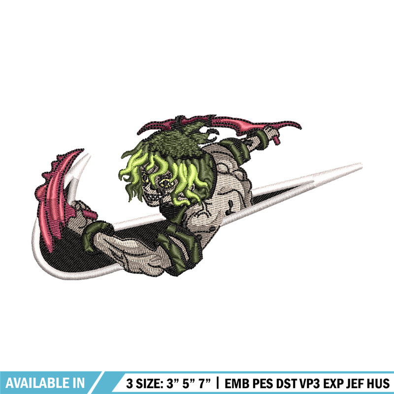 Nike Gyutaro embroidery design, Kimetsu no Yaiba embroidery, nike design, anime shirt, digital download.jpg