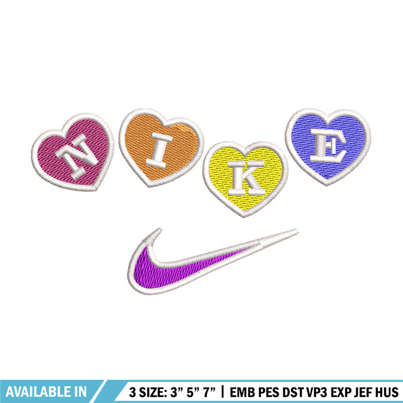 Nike heart embroidery design, Logo embroidery, Nike design, Embroidery shirt, Embroidery file, Digital download.jpg
